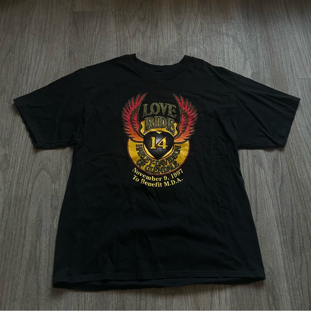 Love Ride Graphic Tee - Black